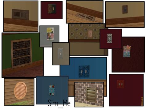 Mod The Sims Light Switches Outlets And Vents Many