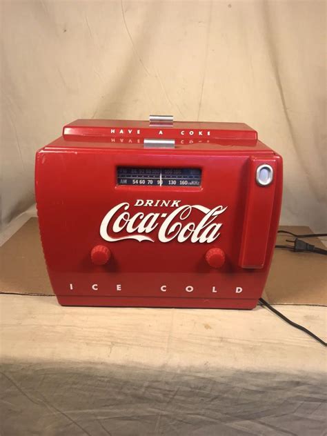 vintage 1988 coca cola cooler radio am fm cassette player otr 1949 nice 1944941162
