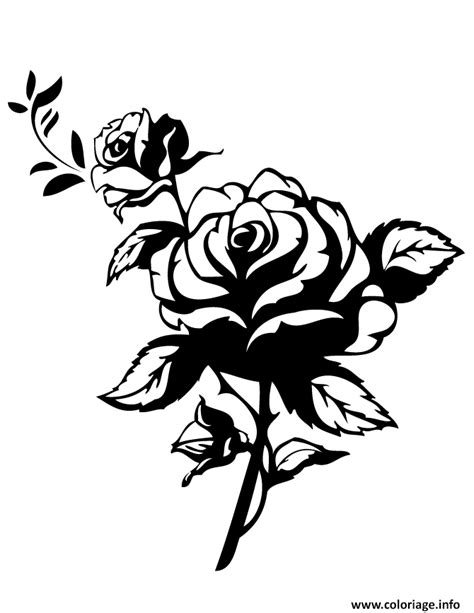 Coloriage Roses 72 Dessin Rose à Imprimer