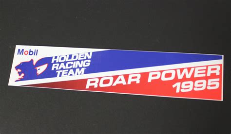 Mobil Hrt Holden Racing Team Roar Power 1995 Logo Sticker
