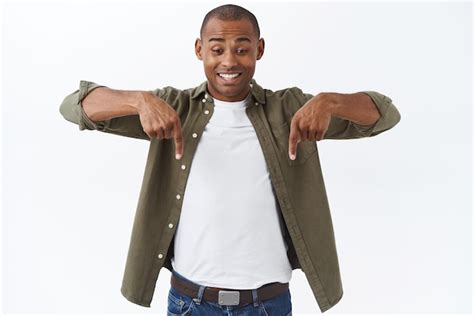 Free Photo Portrait Of Cheerful Excited Happy Man African American