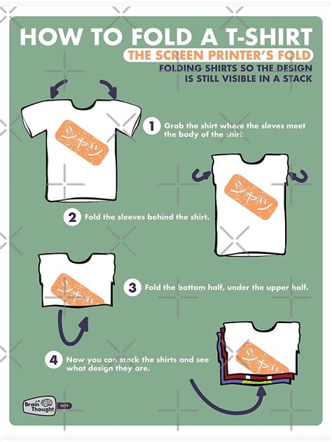 How To Fold A T Shirt The Screen Printers Fold Photographic Print