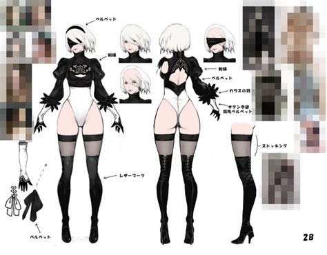 『nierautomata』キャラクターモデルメイキング Nierautomata 開発ブログ Character Concept Concept Art Gallery