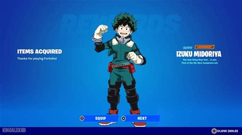 How To Get The Deku Izuku Midoriya Skin In Fortnite Touch Tap Play