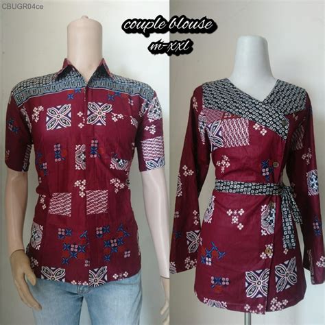 Beli produk blouse wanita berkualitas dengan harga murah dari berbagai pelapak di indonesia. Seragam Blouse Wanita | COUPLE Murah | Batikunik.com