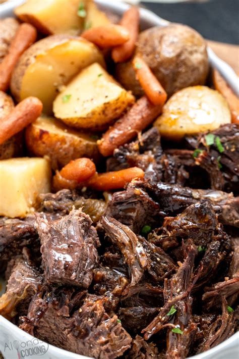 Add the olive oil to the instant pot inner cooking pot and select the sauté function. Instant Pot Pot Roast With Carrots and Potatoes