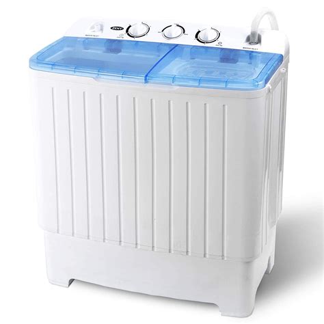 Zeny Portable Compact Twin Tub Laundry Mini Washing Machine 176lbs