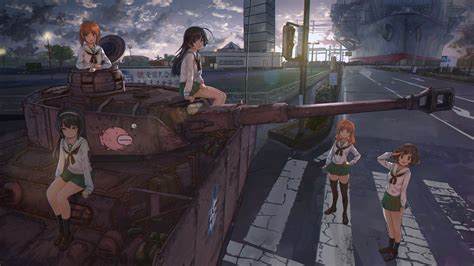 Erika Itsumi Girls Und Panzer Maho Nishizumi Tank Anime Girls With
