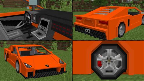 Lamborghini In Minecraft Pe Mcpe Car Lambo Addon Mcpe 103