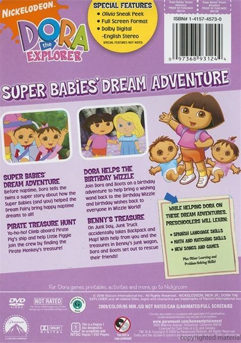 Dora The Explorer Super Babies Dream Adventure Dvd 2009 Dvd Empire
