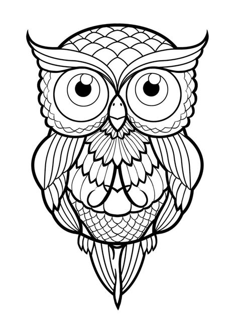 Free Owl Mandala Coloring Pages Thiva Hellas