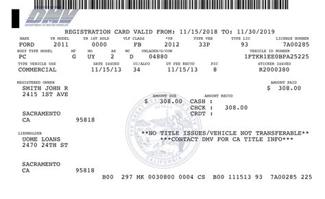 Ca Which One Is My Registration Card Dmv