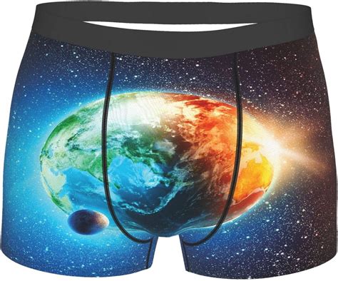 Men S Underwear Majestic Galaxy Outer Space View Universe With Planet