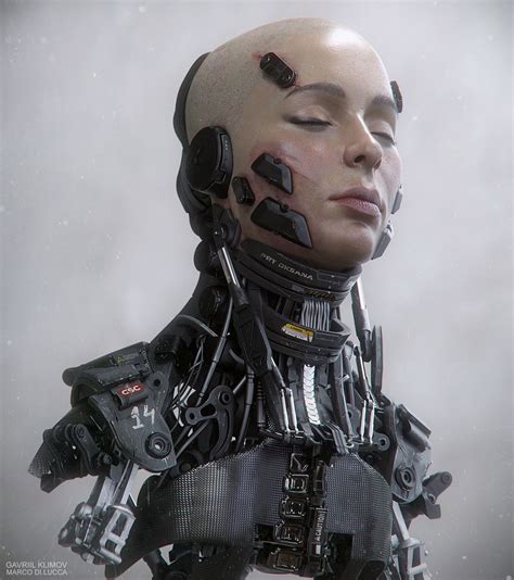 原型奧克薩納博 B Robot concept art Cyberpunk Cyberpunk art