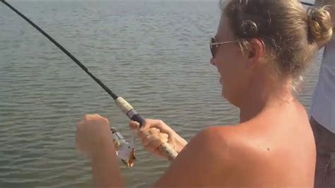 Sexy Girl Saltwater Flats Fishing Charter Orlando Florida Redfish YouTube