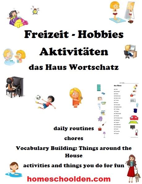 German Unit Freizeit Was Machst Du Daily Activities Hobbies Das