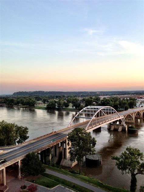 View From The Doubletree By Hilton Hotel Little Rock Arkansas River