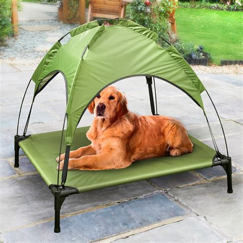 Dog Canopy Bed Outdoors Gymax 36 Portable Elevated Dog Cot Outdoor