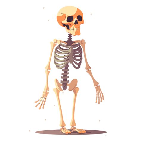 Esqueleto Humano Vector PNG Pegatina Clipart Caricatura PNG Y