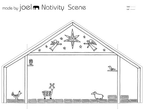Paper City Nativity Scene Joyfully Expanded Made By Joel