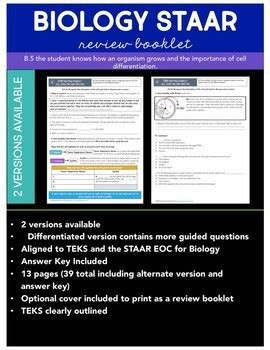 Mcas biology review packet 1 name class date 1. STAAR Biology Review Category 2- Mechanisms of Genetics by ...