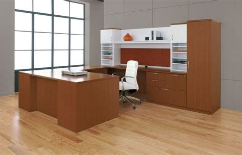 Wood Veneer Exec Desk D D2 Office Furniture Design L Shaped