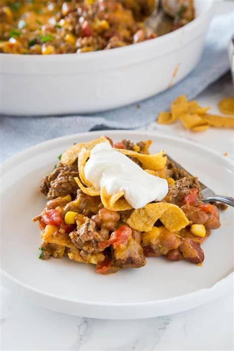 Frito Taco Pie Bakes Up Quick And Easy And Oh So Cheesy We Are So