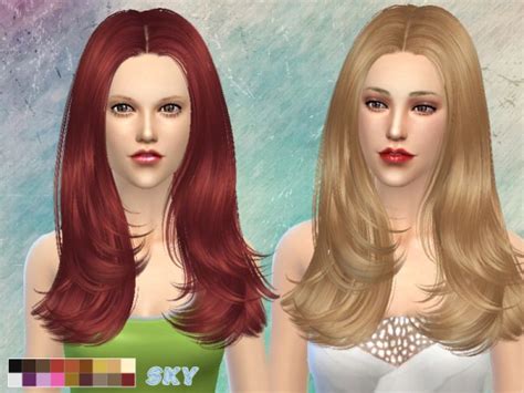 The Sims Resource Skysims Hair 089 Cassie • Sims 4 Downloads