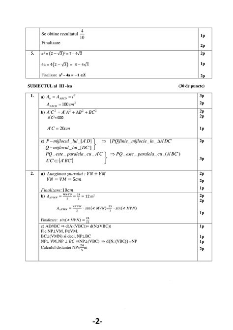 Teză Cu Subiect Unic Matematică Semestrul 1 Clasa A 8 A Modele Edu