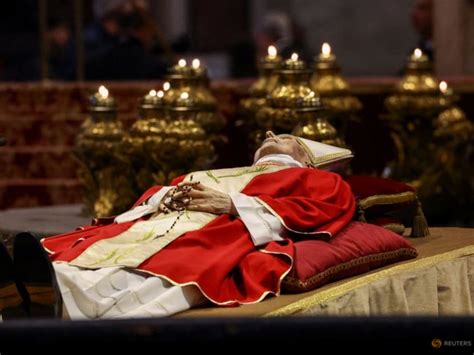 tens of thousands view body of former pope benedict today
