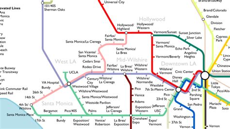 Los Angeles Light Rail Map World Map