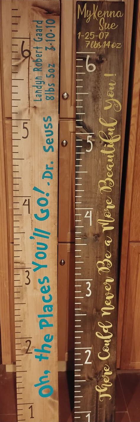Growth chart Personalized Growth Chart Family Growth Chart | Etsy