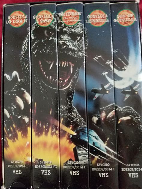 Godzilla Vhs Box Set Rvhs