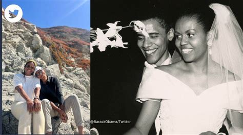 ‘still Look The Same Barack Obama Posts Pic From Wedding Wishes Wife