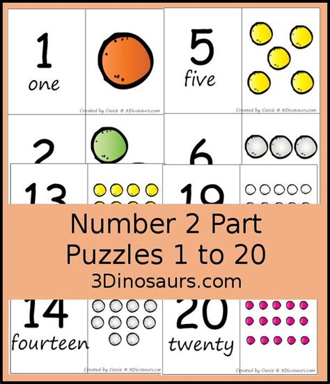 Free 1 To 20 Number Printables With A Gumball Theme