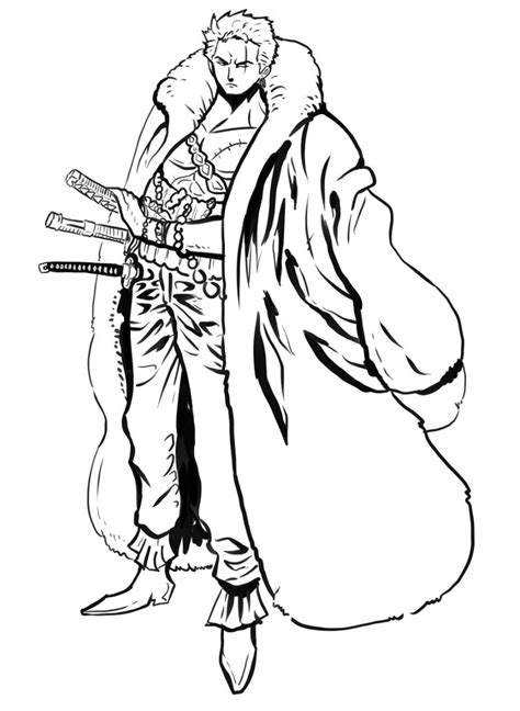 If you want zorro picture for coloring yourself then you need to click on black & white print link. Zoro Coloring Pages - Coloring Home
