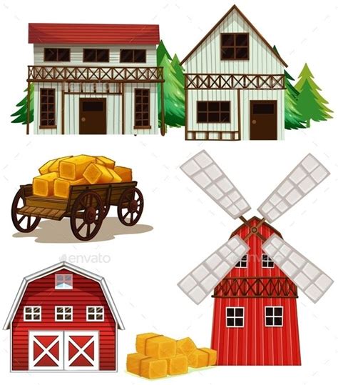 Farm Buildings | Farm buildings, Farm, Business cards creative templates