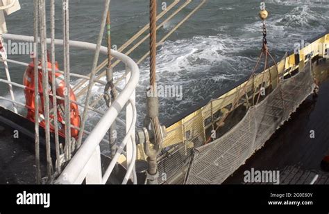 Stormy Seas On A Historic Salvation Tug Boat Stock Video Footage Alamy