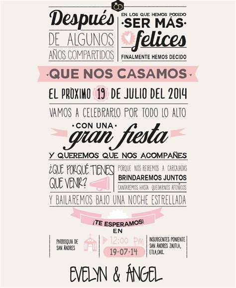 El momento de la boda es único e irrepetible, pero no sólo lo crean los recién casados, sino que también los invitados. De mis favoritas | Frases invitaciones de boda, Invitacion ...