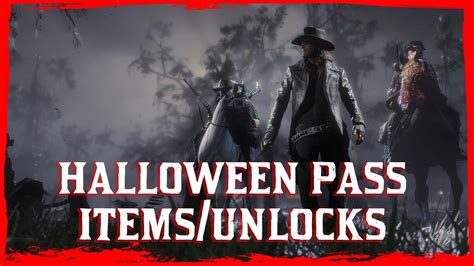 Red Dead Online All Halloween Pass Unlocks And Items Youtube