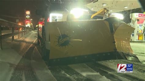 Ri Plow Truck Drivers Pleased With Winter Storm Youtube