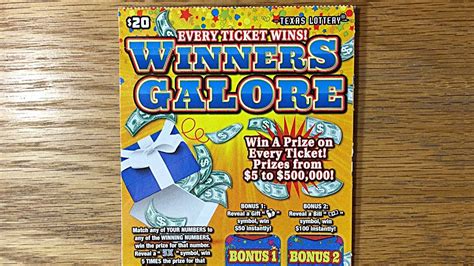 20 Winners Galore Texas Lottery Scratch Off Youtube