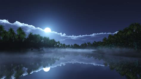 Beautiful River At Night 3840x2160 Wallpaper