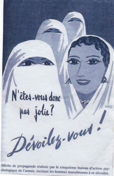 french colonialist propaganda poster in algeria 1960 the text translates as are you not