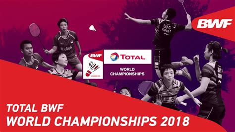 The 2018 bwf world championships was a badminton tournament which was held from 30 july to 5 august at nanjing youth olympic games sports park arena in nanjing, china.1. TOTAL BWF World Championships 2018 | Promo | BWF 2018 ...