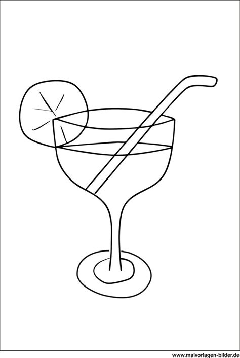 An edition of vorsicht, glas! Cocktail - Ausmalbild zum Ausdrucken