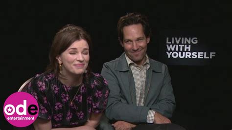 Living With Yourself Aisling Bea And Paul Rudd Practice Laughing Through