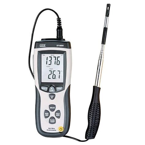 Cem Dt 8880 Hot Wire Anemometer With Usb Interface Hot Wire Wind