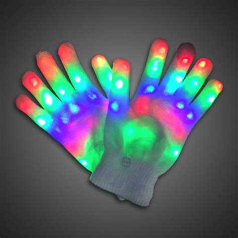 Rainbow Sparkling Led Lighted Gloves