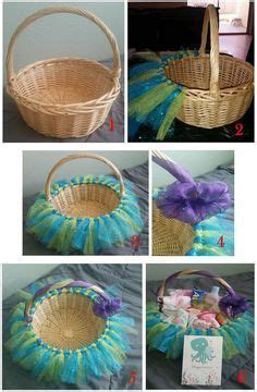 These diy baby shower gifts is super easy to make and updated in 2021. Little Mermaid Tutu Basket | DIY Baby Shower Gift Basket ...